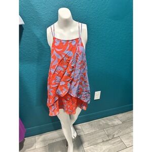 Maeve St.  Lucia Flowy Red/Blue Floral XS. READ